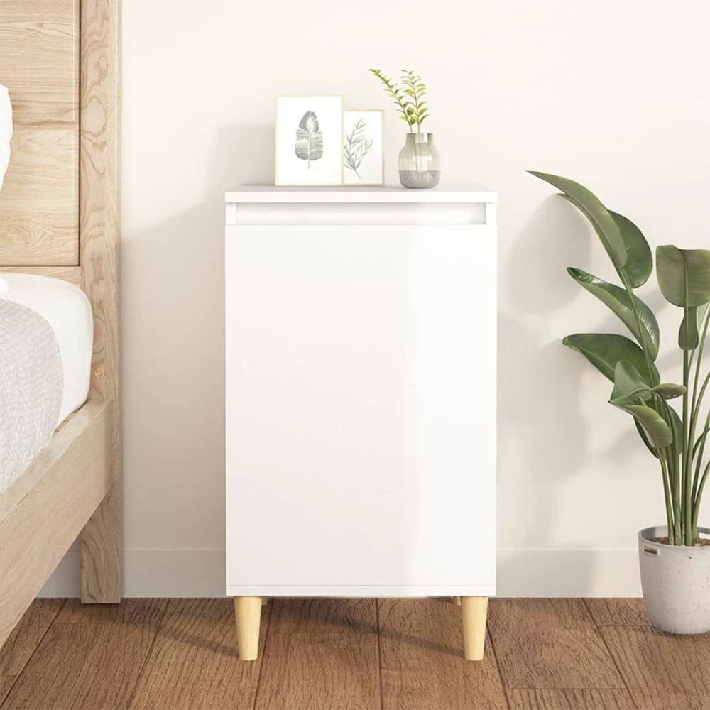 Bedside Cabinet White 40x35x70 cm vidaXL Engineered Wood by vidaXL