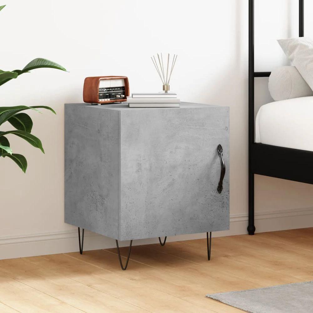 Bedside Cabinet White 40x40x50 cm vidaXL Engineered Wood by vidaXL