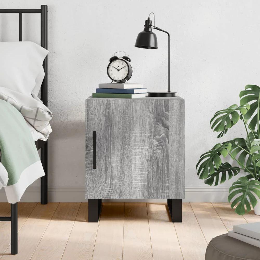 vidaXL Bedside Cabinet White 40x40x50 cm vidaXL Engineered Wood - Nightstands Bedside Table
