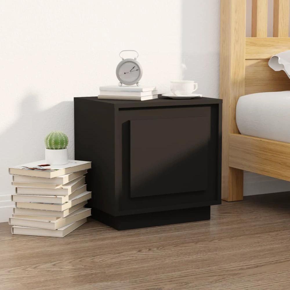 Bedside Cabinet White 44x35x45 cm vidaXL Engineered Wood by vidaXL