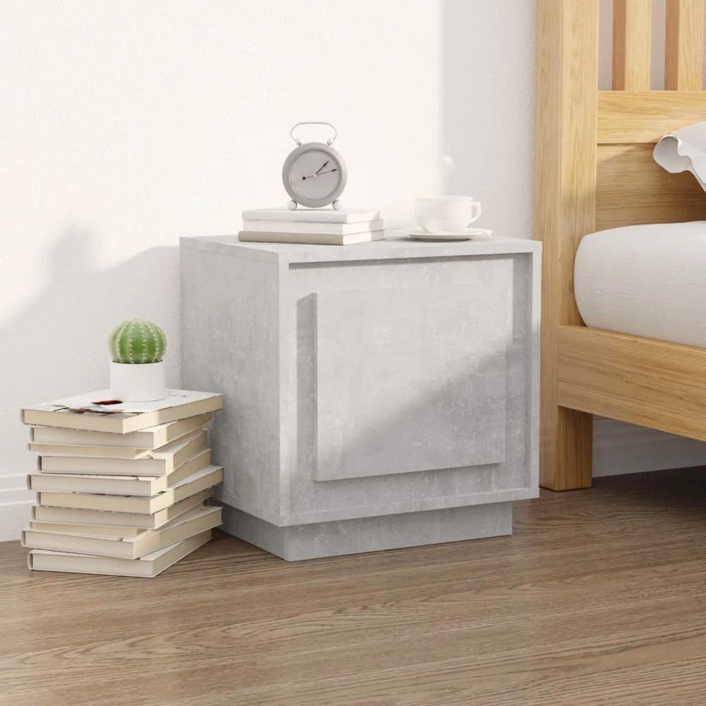 Bedside Cabinet White 44x35x45 cm vidaXL Engineered Wood by vidaXL