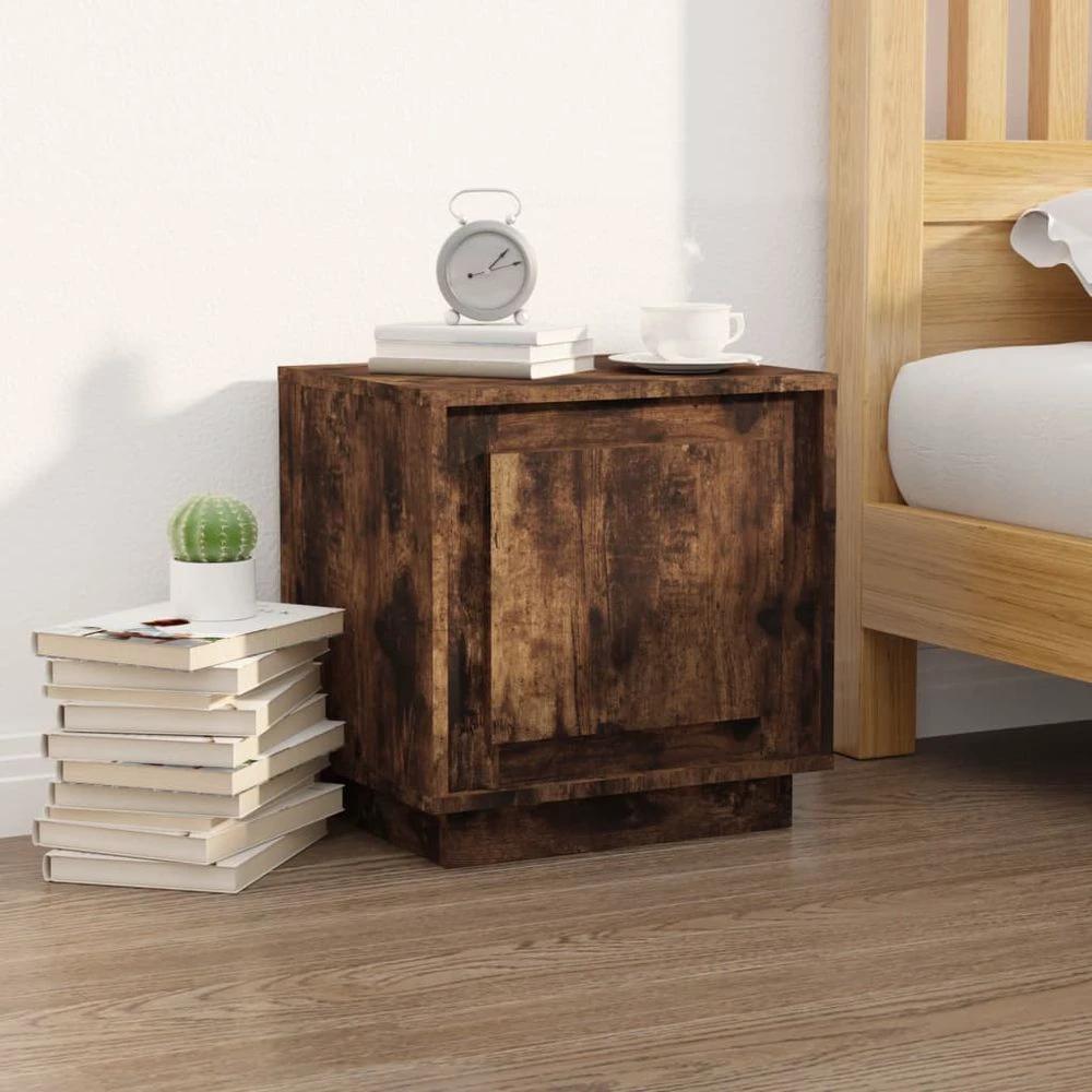 Bedside Cabinet White 44x35x45 cm vidaXL Engineered Wood by vidaXL