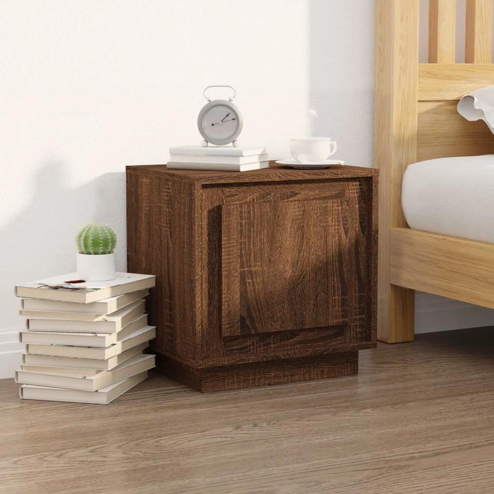 Bedside Cabinet White 44x35x45 cm vidaXL Engineered Wood by vidaXL