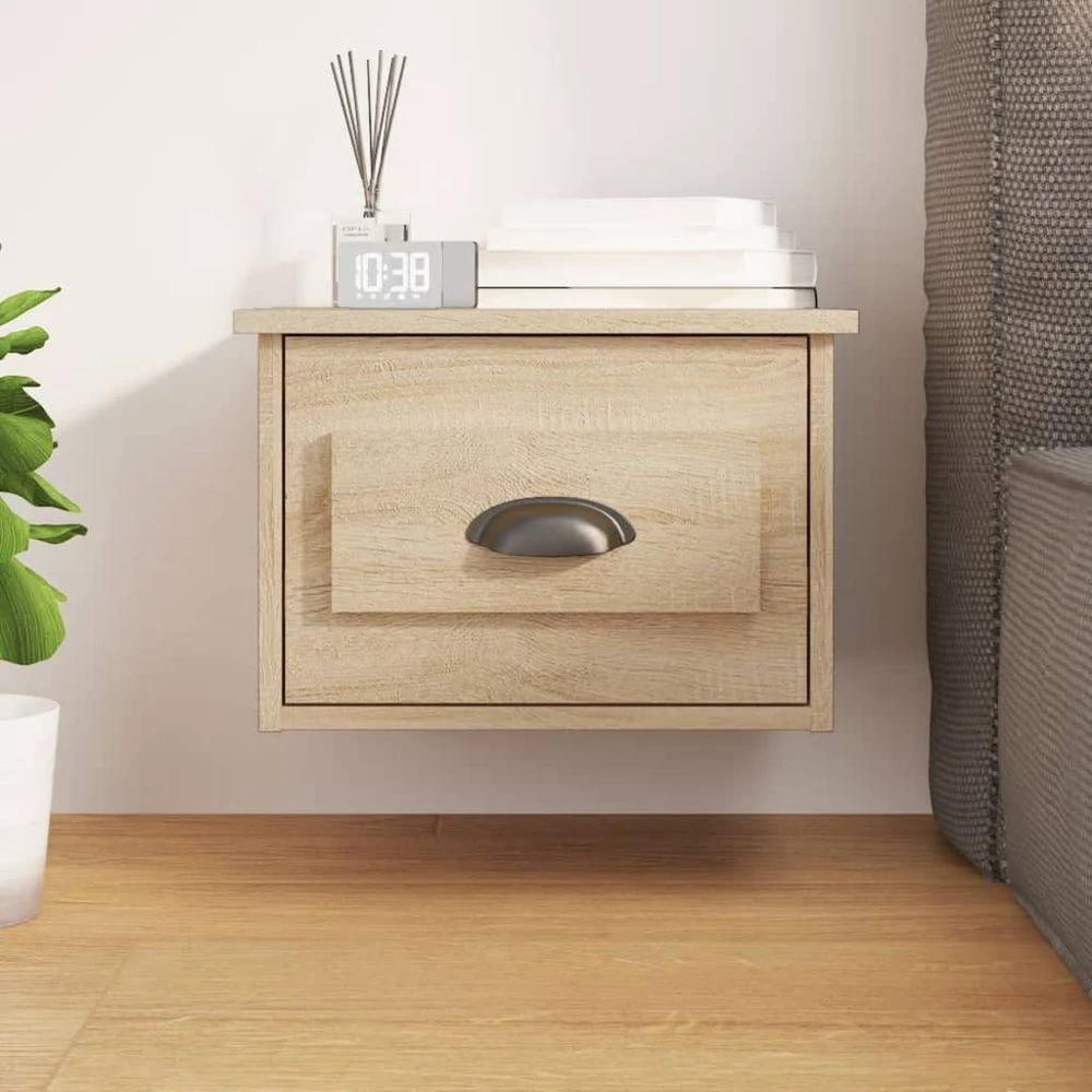 Wall-mounted Bedside Cabinet White 41.5x36x28cm by vidaXL