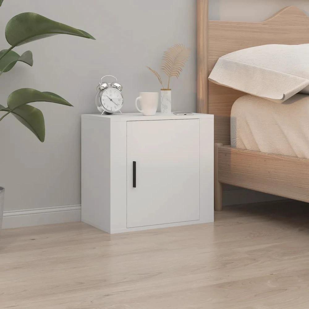 Wall-mounted Bedside Cabinet White 50x30x47 cm by vidaXL