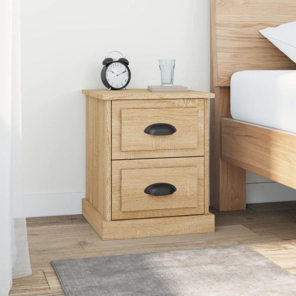 Bedside Cabinet White 39x39x47.5 cm vidaXL Engineered Wood by vidaXL