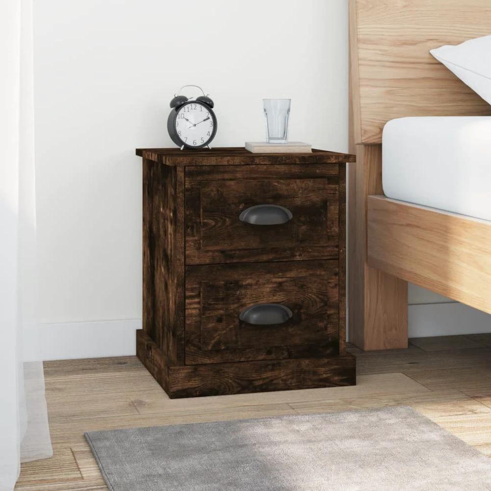 Bedside Cabinet White 39x39x47.5 cm vidaXL Engineered Wood by vidaXL