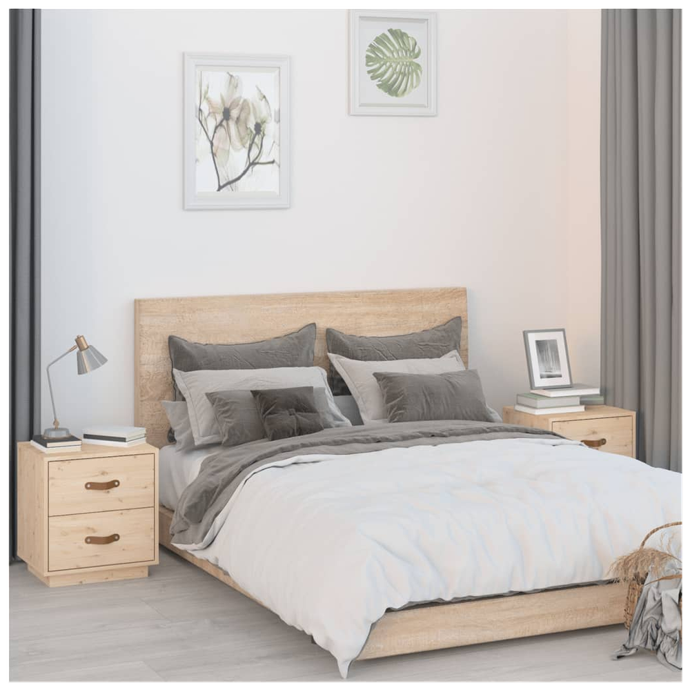 Bedside Cabinets 2 pcs 40x34x45 cm vidaXL Solid Wood Pine by vidaXL