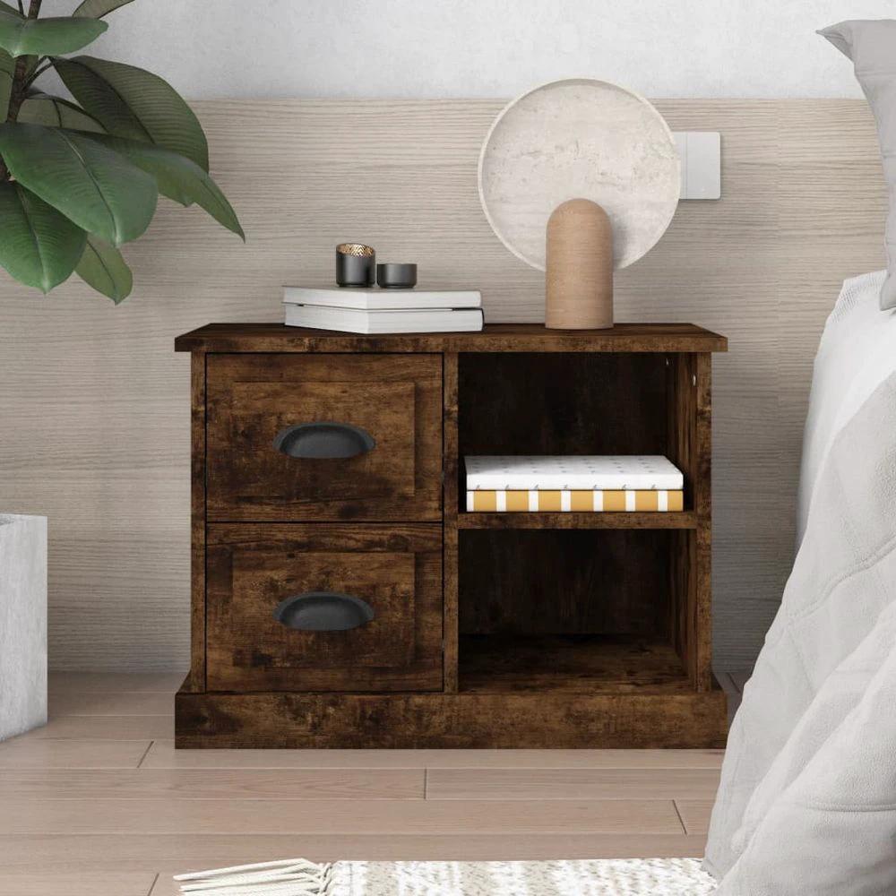 vidaXL Bedside Cabinet White 60x35.5x45 cm vidaXL - Nightstands Bedside Table