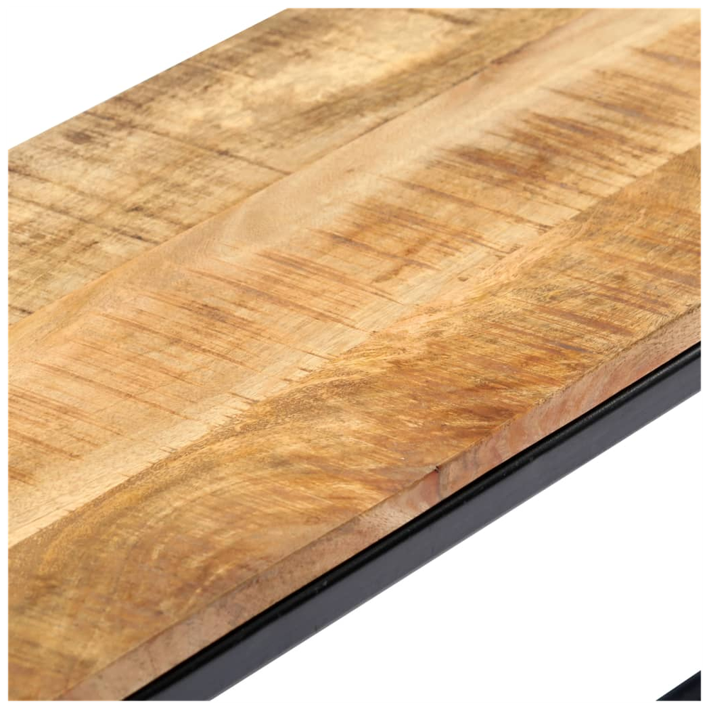 Dining Bench 120 cm vidaXL Solid Rough Mango Wood by vidaXL