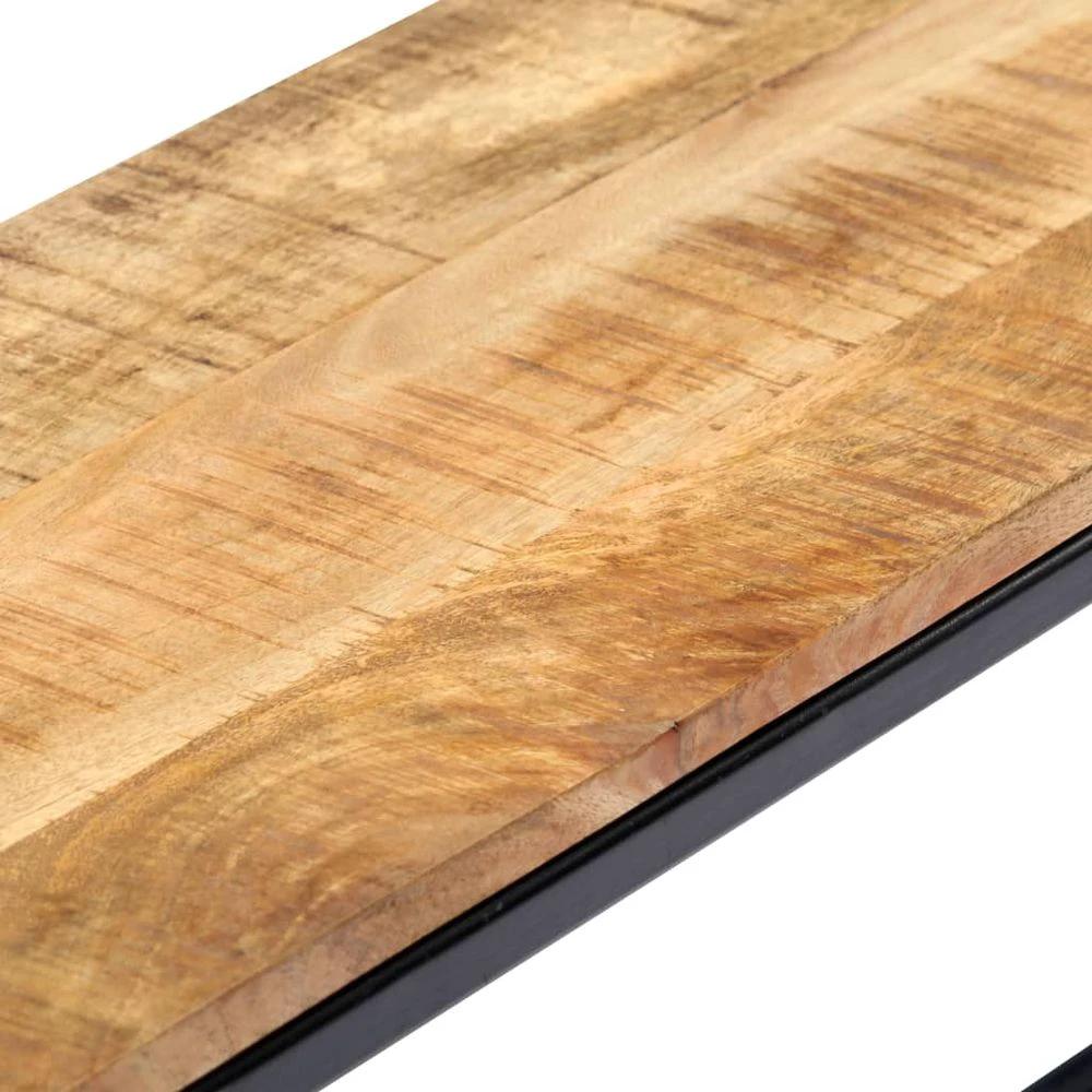 Dining Bench 160 cm vidaXL Solid Rough Mango Wood by vidaXL