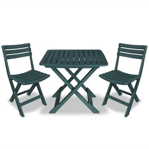 vidaXL 3 Piece Folding Bistro Set Plastic Anthracite by vidaXL