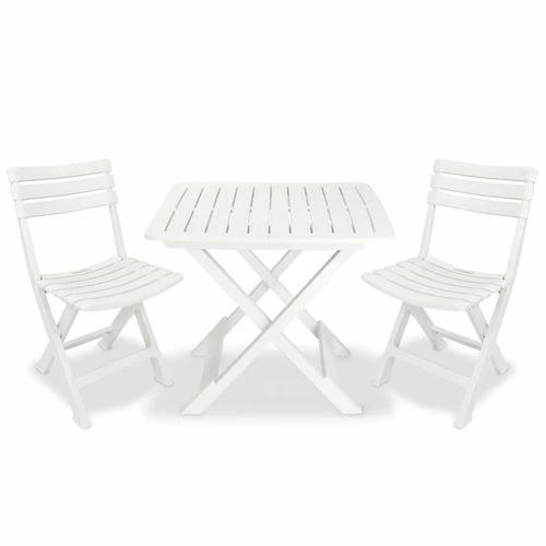 vidaXL 3 Piece Folding Bistro Set Plastic Anthracite by vidaXL