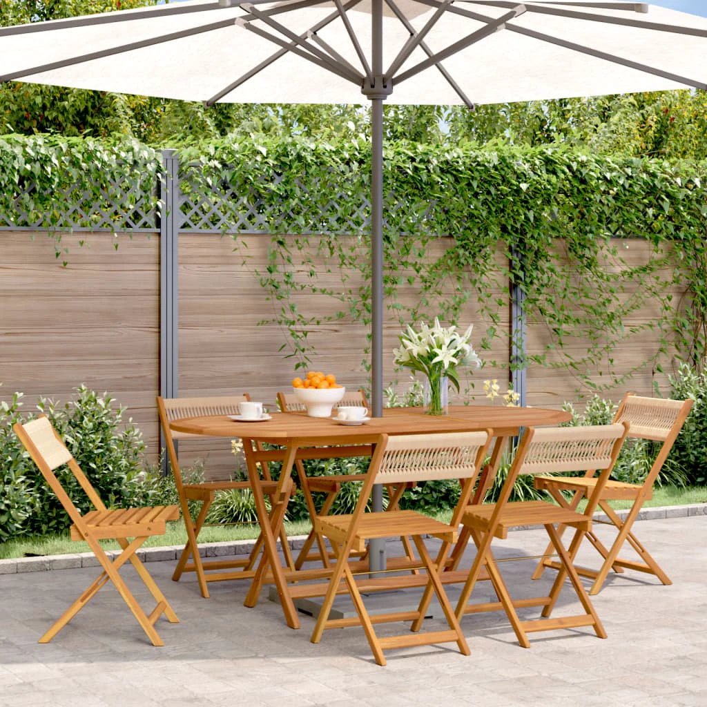 vidaXL Bistro Chairs 2 pcs Black Solid Wood Acacia and Polypropylene - Bistro Sets