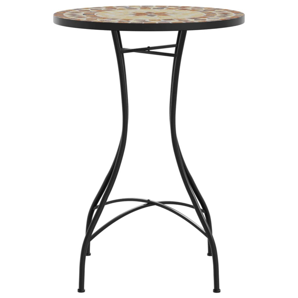 vidaXL Mosaic Bistro Table Terracotta 60 cm Ceramic by vidaXL