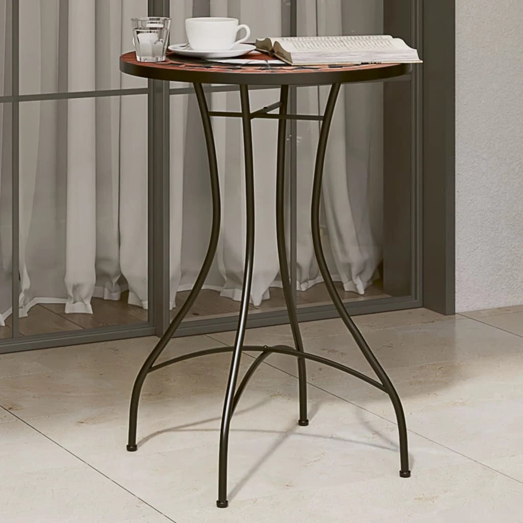 vidaXL Mosaic Bistro Table Terracotta 60 cm Ceramic by vidaXL