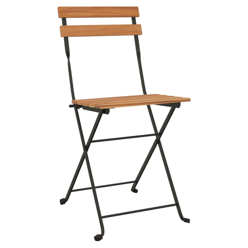 vidaXL vidaXL 5 Piece Folding Bistro Set Solid Wood Acacia and Steel - Bistro Sets