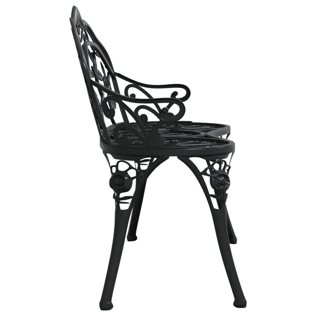 vidaXL Bistro Bench 100cm Bronze Cast Aluminium by vidaXL