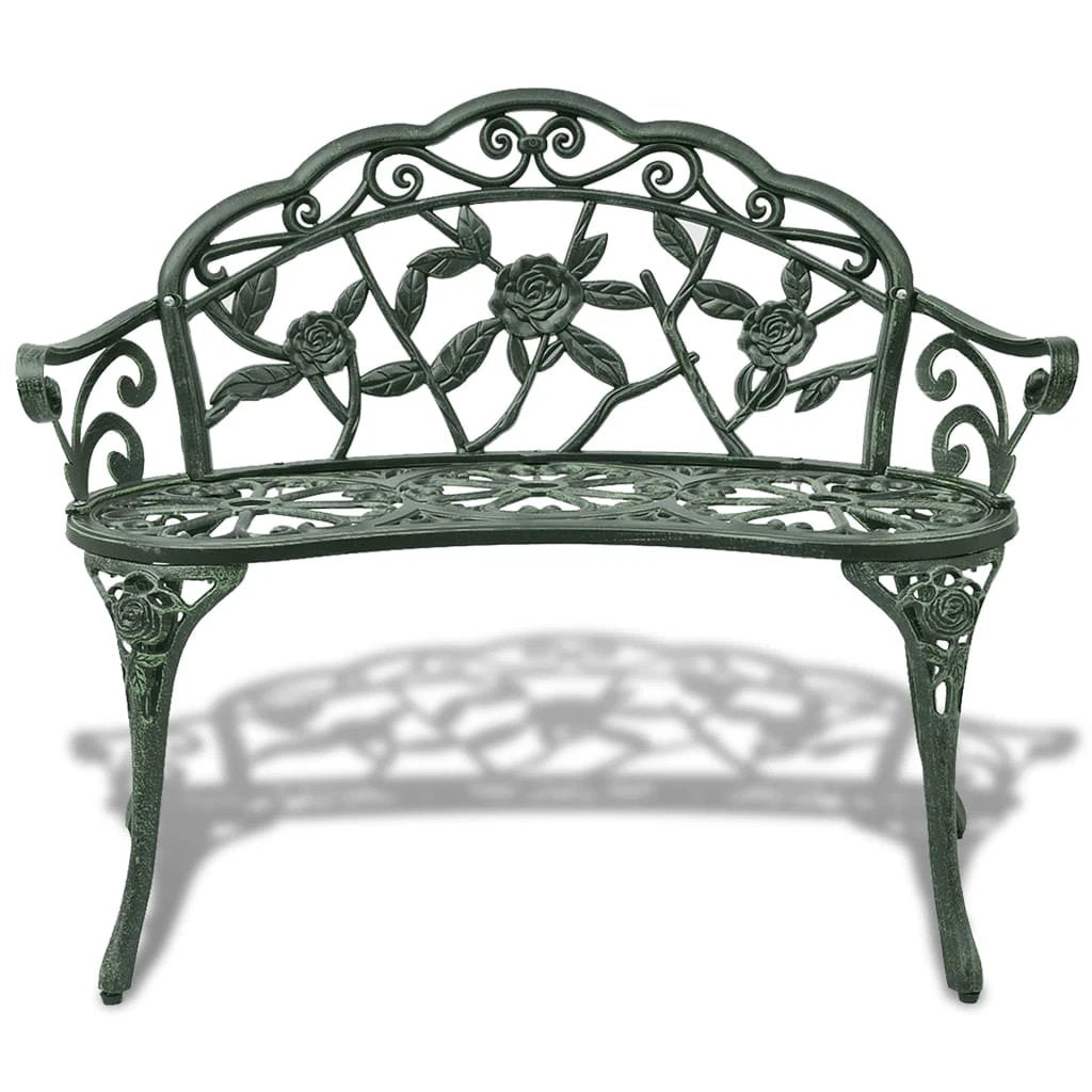 vidaXL Bistro Bench 100cm Bronze Cast Aluminium by vidaXL