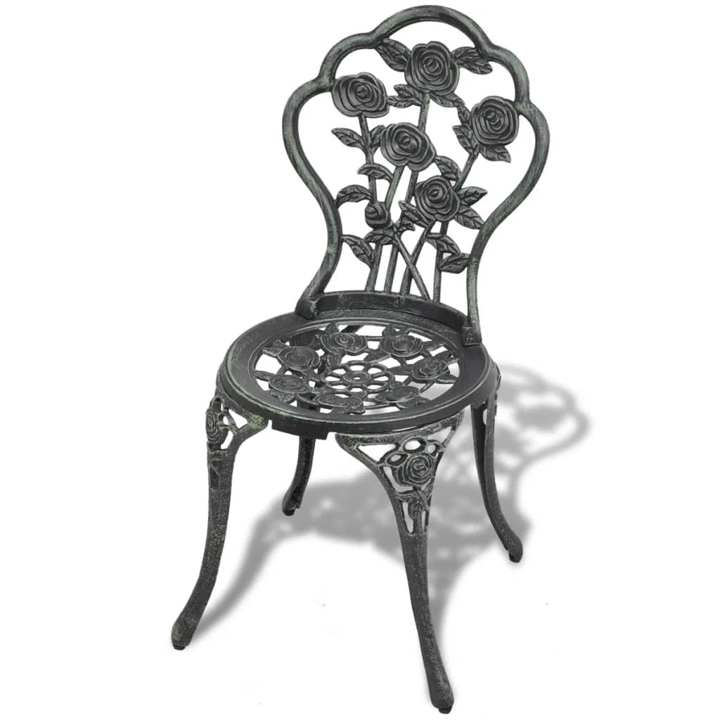 vidaXL Bistro Chairs 2 pcs Bronze Cast Aluminium by vidaXL