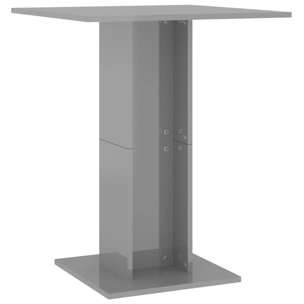 vidaXL vidaXL Bistro Table Smoked Oak 60x60x75 cm Engineered Wood - Bistro Sets