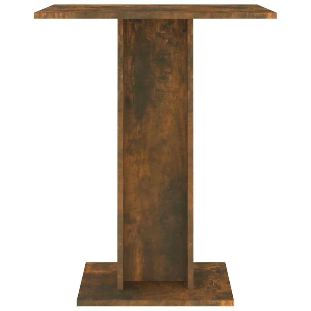 vidaXL vidaXL Bistro Table Smoked Oak 60x60x75 cm Engineered Wood - Bistro Sets