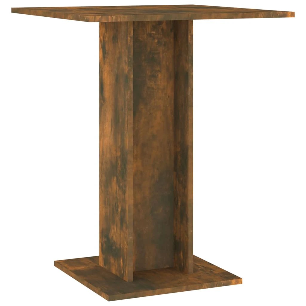 vidaXL vidaXL Bistro Table Smoked Oak 60x60x75 cm Engineered Wood - Bistro Sets