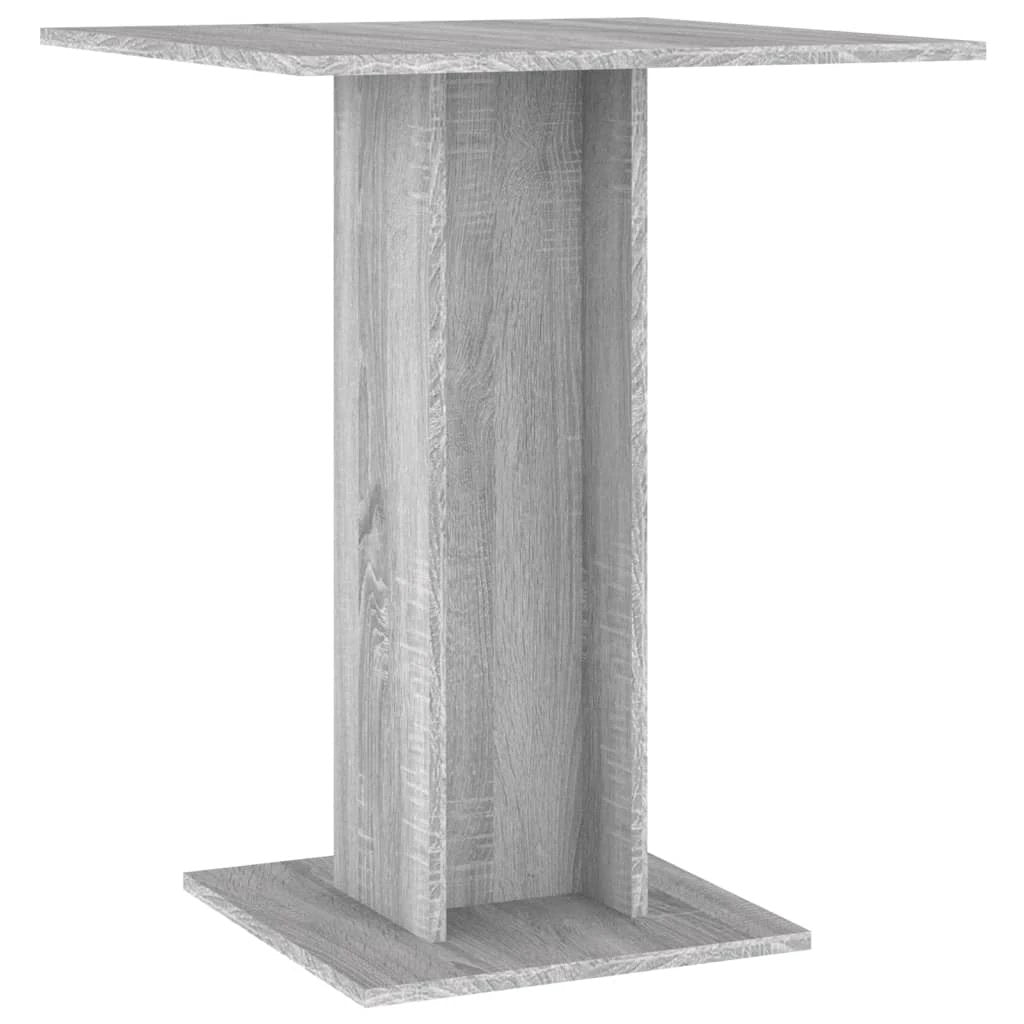 vidaXL Bistro Table Smoked Oak 60x60x75 cm Engineered Wood by vidaXL