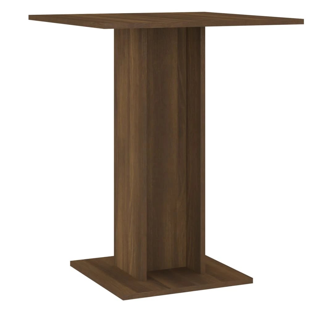 vidaXL Bistro Table Smoked Oak 60x60x75 cm Engineered Wood by vidaXL