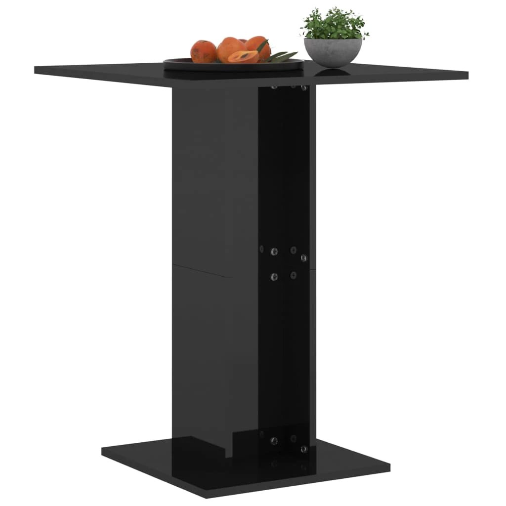 vidaXL vidaXL Bistro Table Smoked Oak 60x60x75 cm Engineered Wood - Bistro Sets