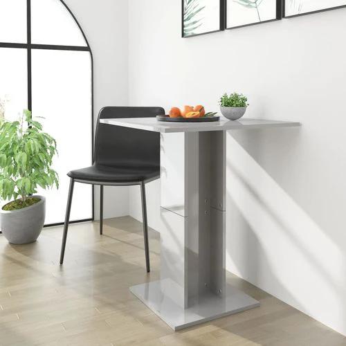 vidaXL Bistro Table Smoked Oak 60x60x75 cm Engineered Wood by vidaXL
