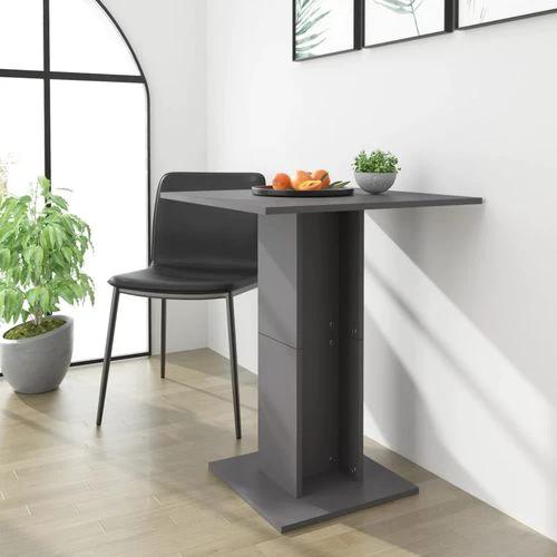 vidaXL Bistro Table Smoked Oak 60x60x75 cm Engineered Wood by vidaXL