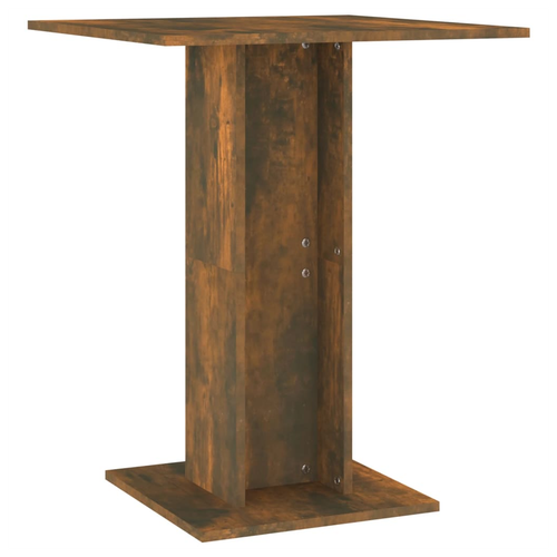 vidaXL vidaXL Bistro Table Smoked Oak 60x60x75 cm Engineered Wood - Bistro Sets