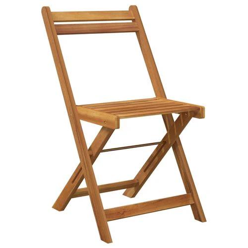 vidaXL 3 Piece Folding Bistro Set Solid Wood Acacia by vidaXL