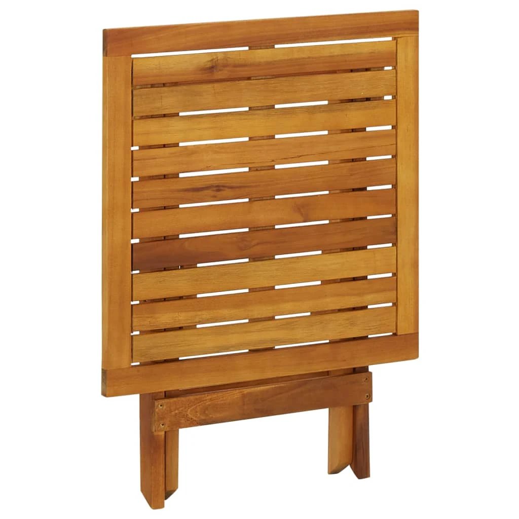 vidaXL Bistro Table 46x46x47 cm Solid Acacia Wood - Bistro Sets