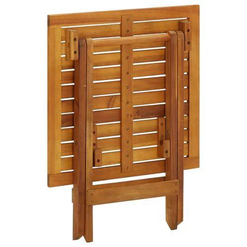 vidaXL Bistro Table 46x46x47 cm Solid Acacia Wood - Bistro Sets