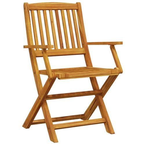 vidaXL 3 Piece Folding Bistro Set Solid Wood Acacia by vidaXL