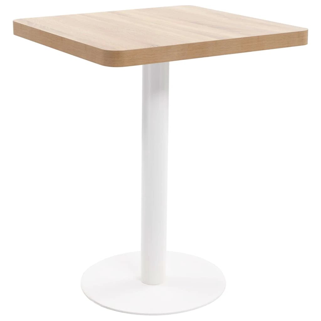 vidaXL Bistro Table Light Brown 50x50 cm MDF by vidaXL