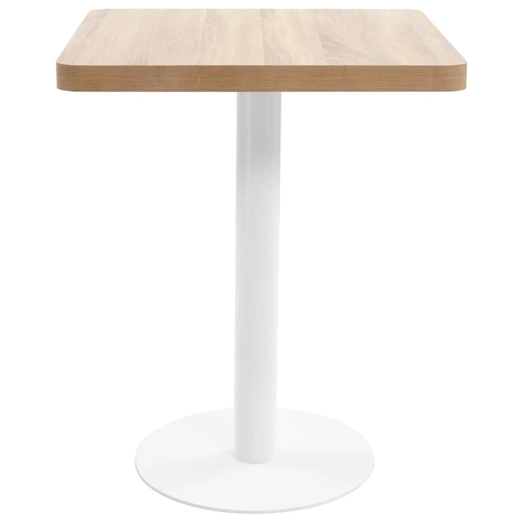 vidaXL Bistro Table Light Brown 50x50 cm MDF by vidaXL