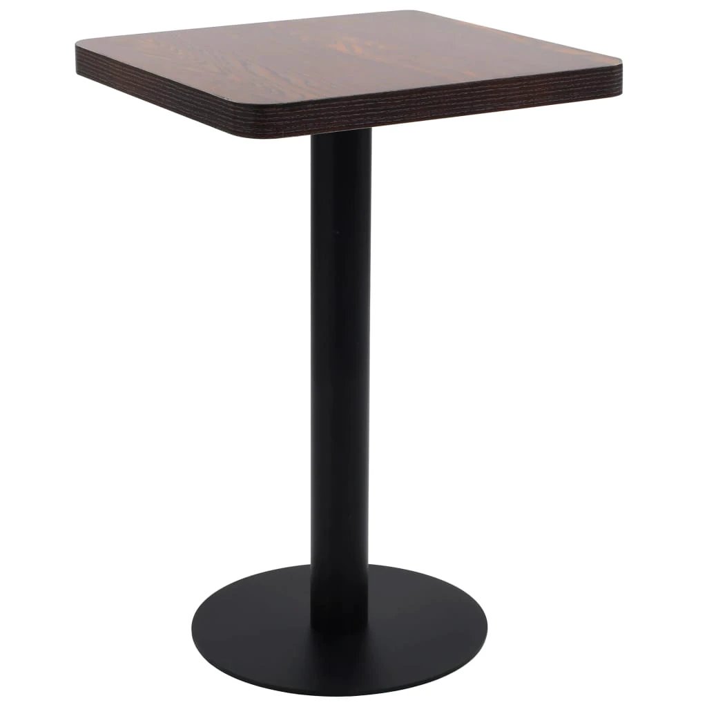 vidaXL vidaXL Bistro Table Light Brown 50x50 cm MDF - Bistro Sets