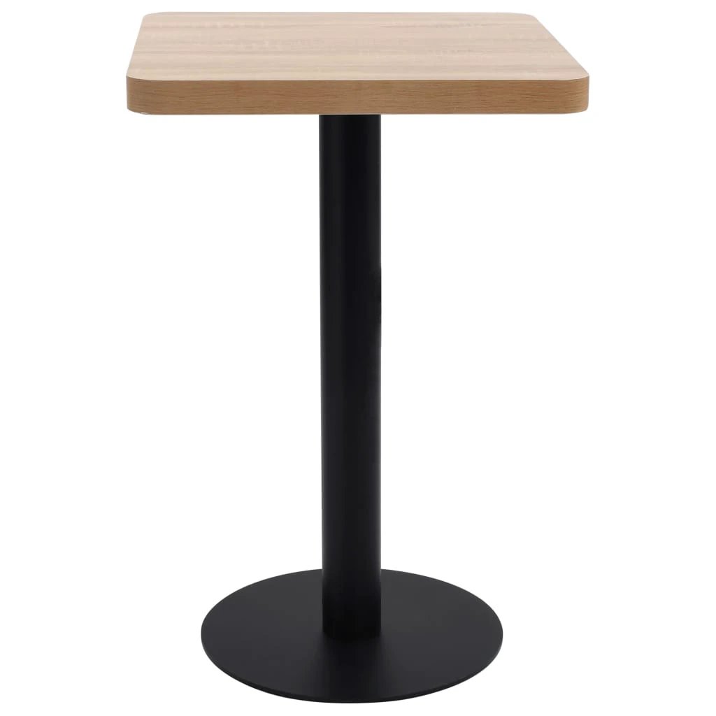 vidaXL Bistro Table Light Brown 50x50 cm MDF by vidaXL