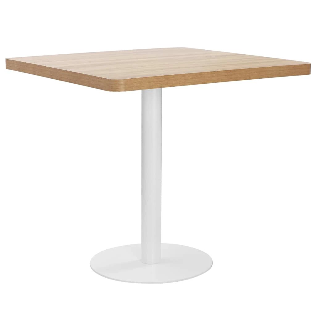 vidaXL Bistro Table Light Brown 50x50 cm MDF by vidaXL