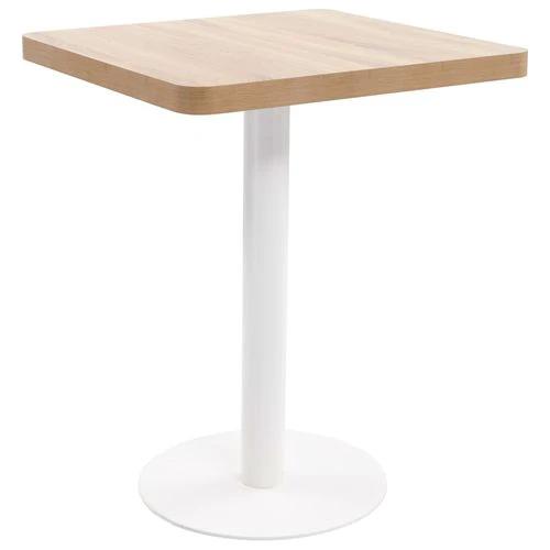 vidaXL Bistro Table Light Brown 50x50 cm MDF by vidaXL