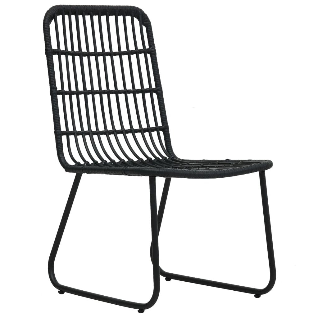 vidaXL 3 Piece Bistro Set Poly Rattan Oak by vidaXL