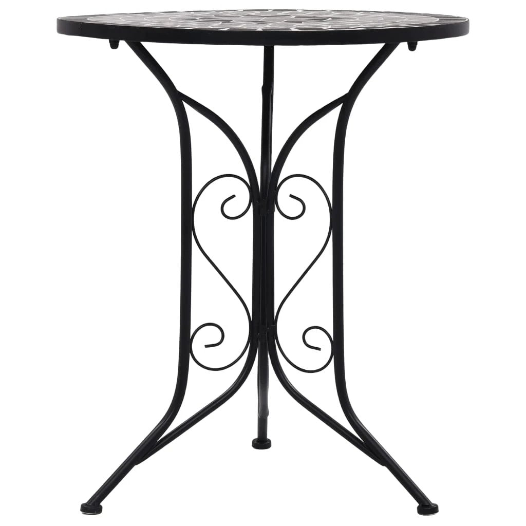 vidaXL 3 Piece Mosaic Bistro Set Ceramic Tile Terracotta - Bistro Sets