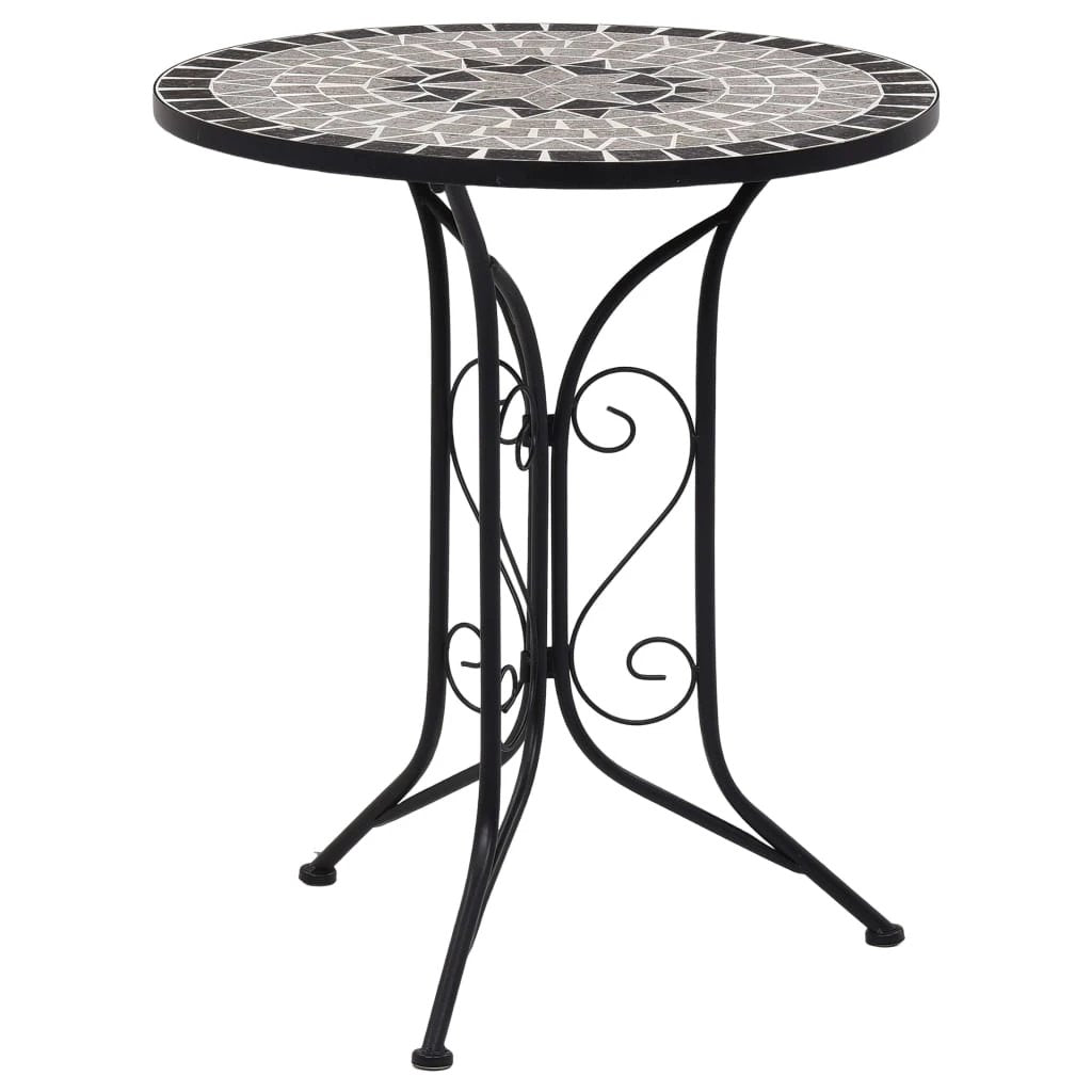 vidaXL 3 Piece Mosaic Bistro Set Ceramic Tile Terracotta - Bistro Sets