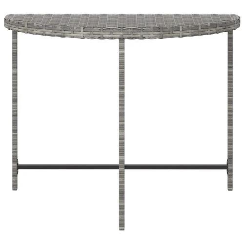 vidaXL Garden Table Black 100x50x75 cm Poly Rattan by vidaXL