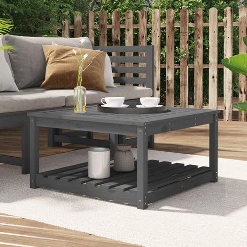 vidaXL vidaXL Garden Table 82.5x50.5x45 cm Solid Wood Pine -