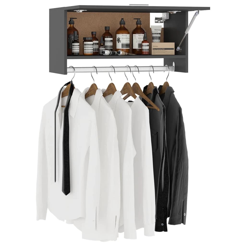 vidaXL Wardrobe White 70x32.5x35 cm Engineered Wood -