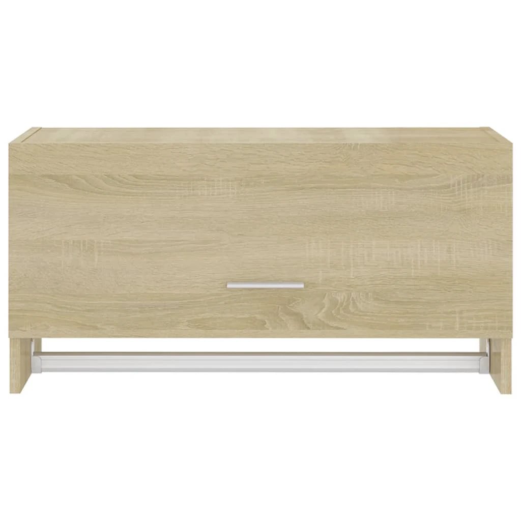 vidaXL Wardrobe White 70x32.5x35 cm Engineered Wood by vidaXL